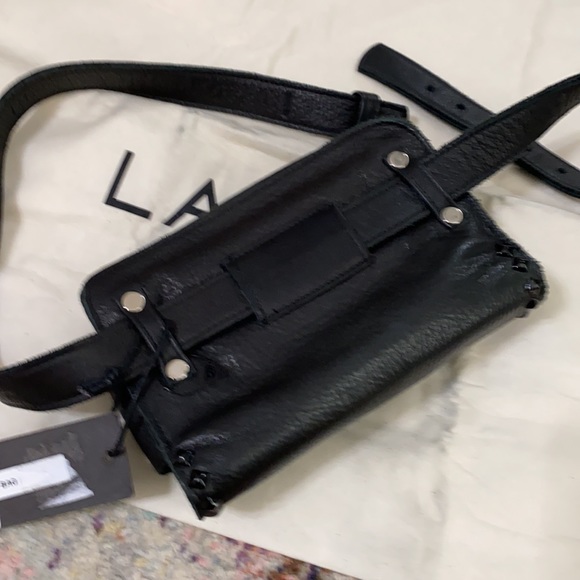 Laggo black leather Fanny pack - Picture 8 of 13